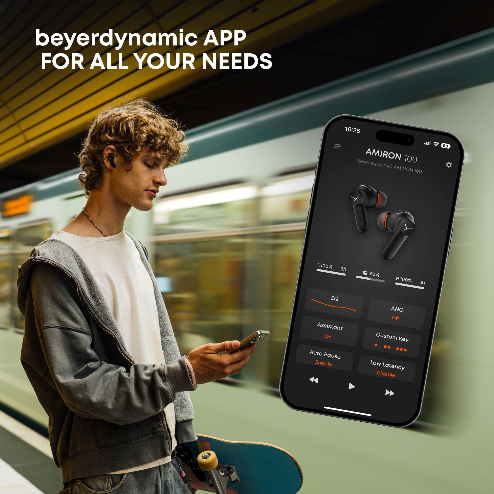 The beysreynamic App delivers personal customisation