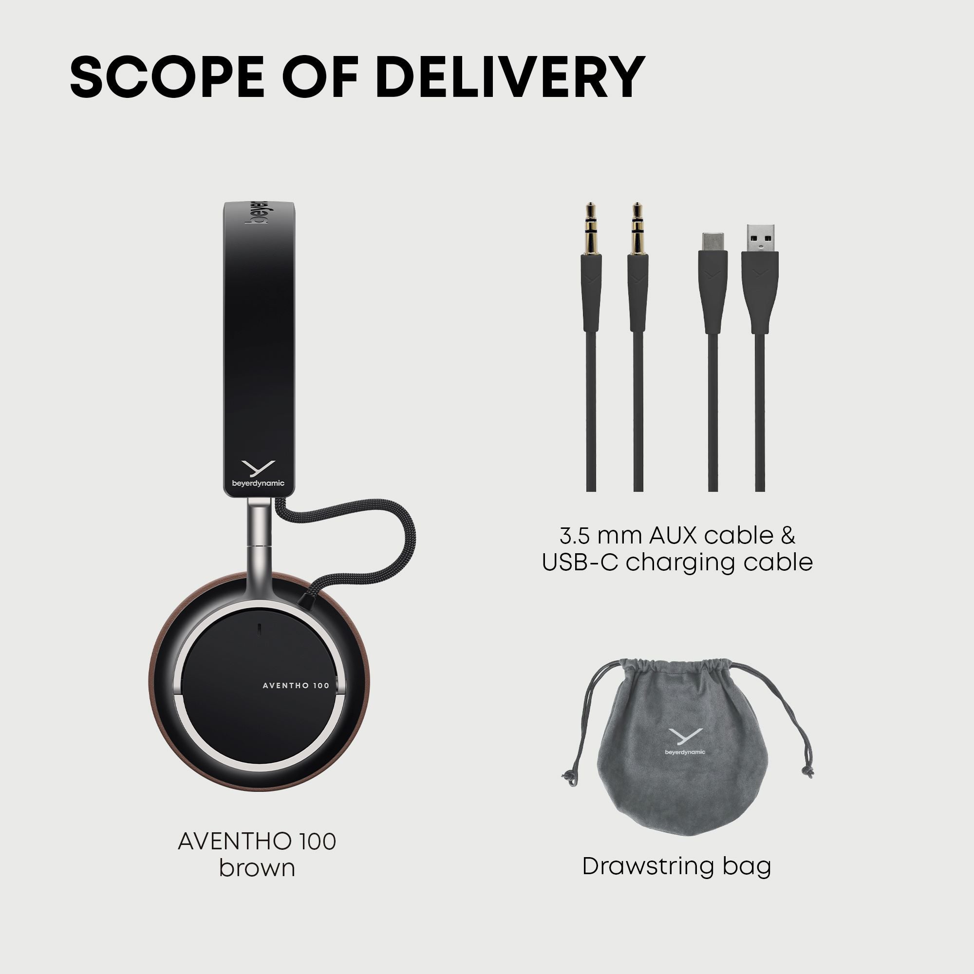 All required accessories are included with the headphone