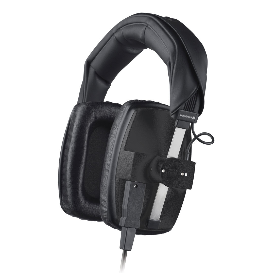 A black over-ear, closed-back, dynamic professional studio headphone designed for high noise isolation and comfort.