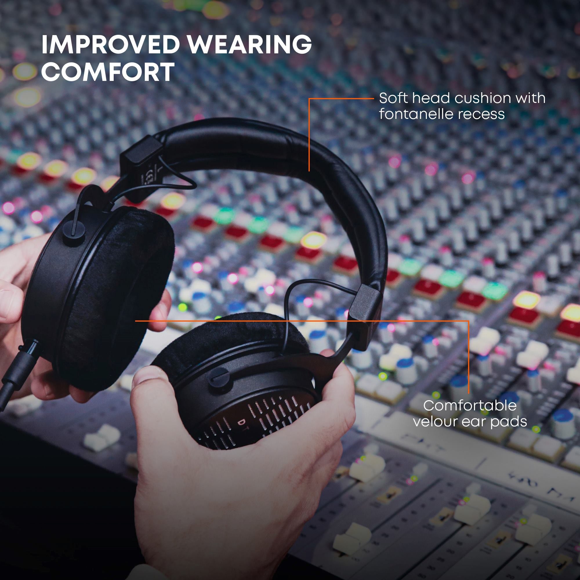 DT 1990 PRO MKII 30 Ohm Reference Quality Open-back Headphone offers improved wearing comfort for long hours of use
