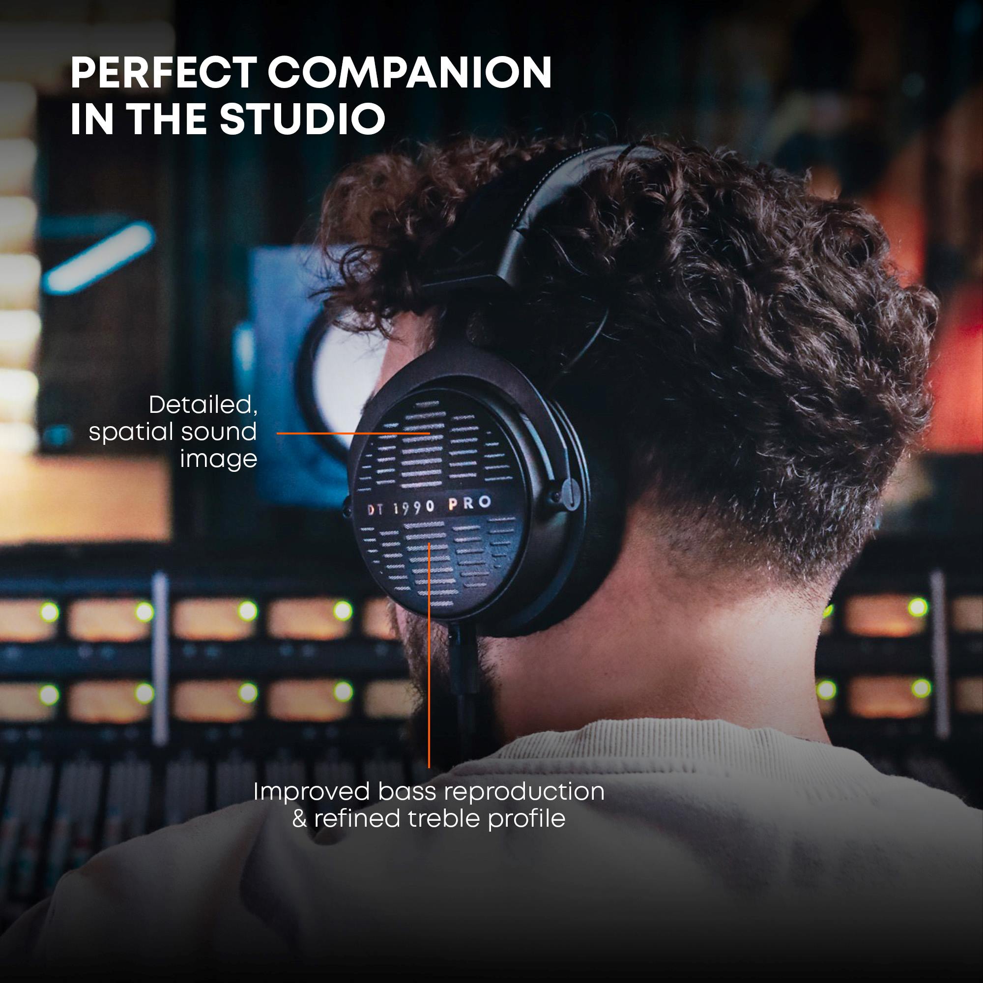DT 1990 PRO MKII is perfect for use in the studio, a spatial sound image, improved bass and refined treble