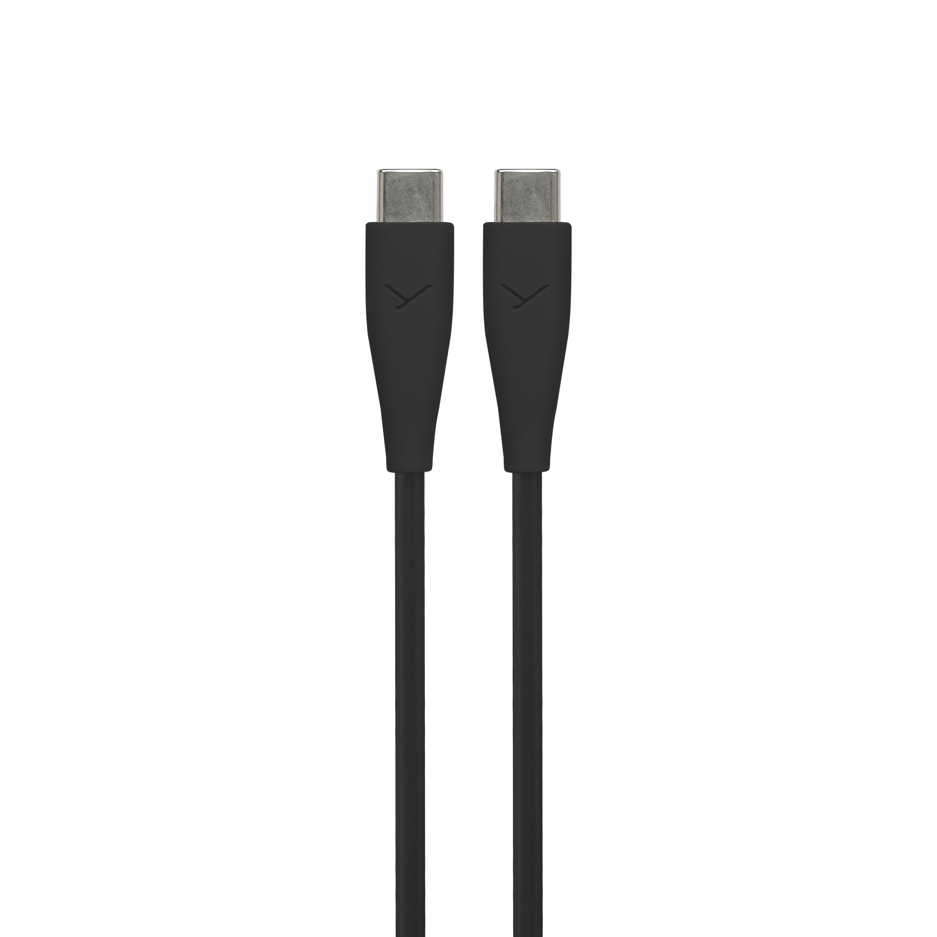 A black USB-C to USB-C cable