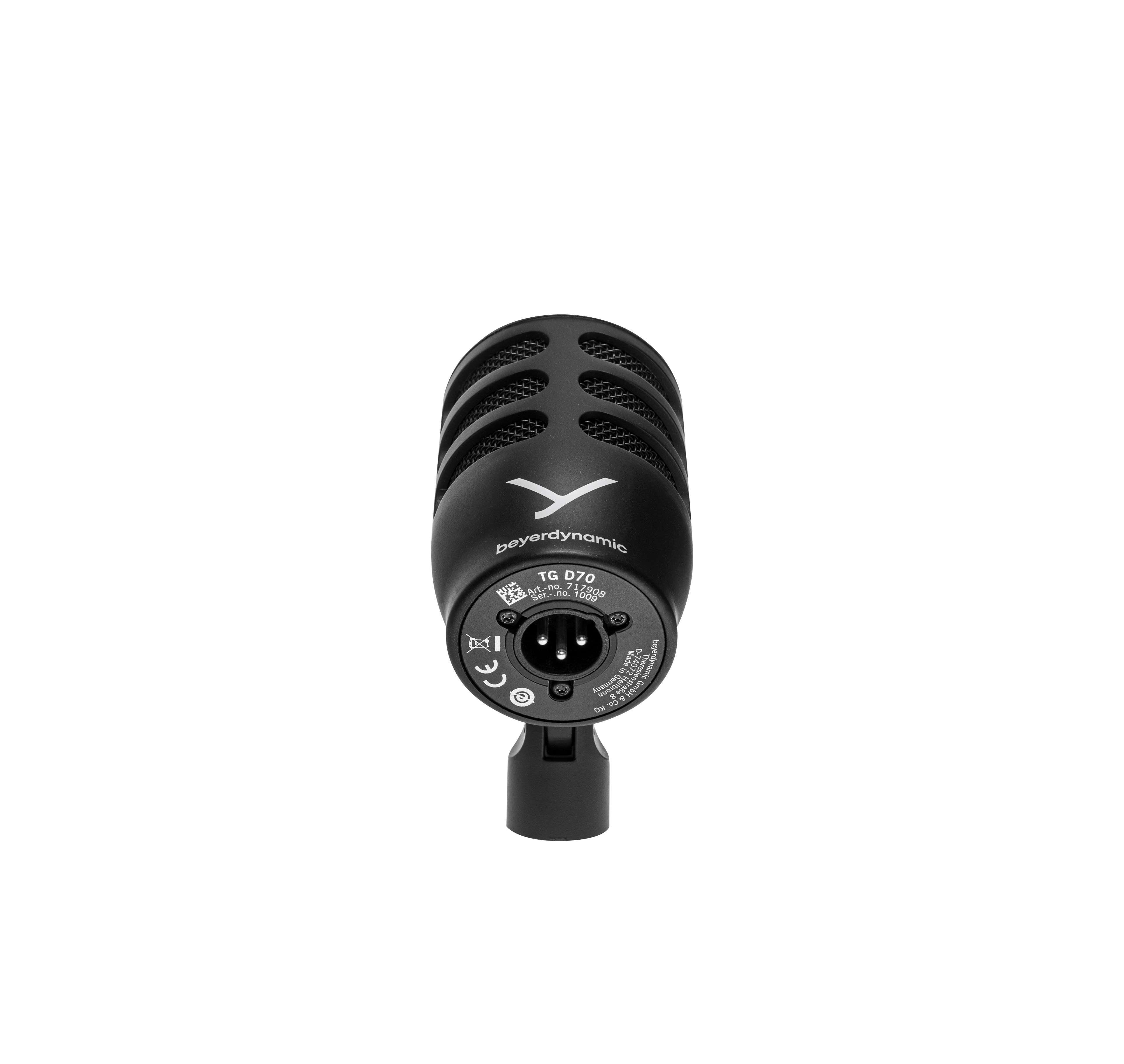 TG D70 Dynamic Kick Drum Microphone, Hypercardioid rear view