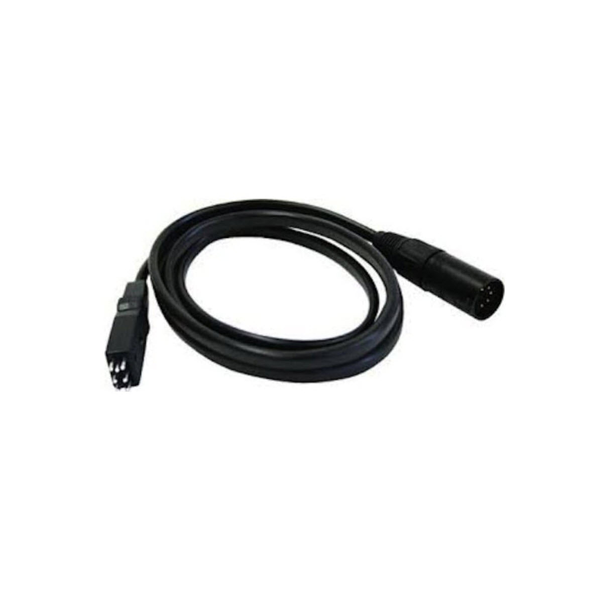 A black 5-pin XLR male connector cable, approximately 1.5 meters in length, designed for connecting DT 180, DT 190, DT 280, and DT 290 series headphones.