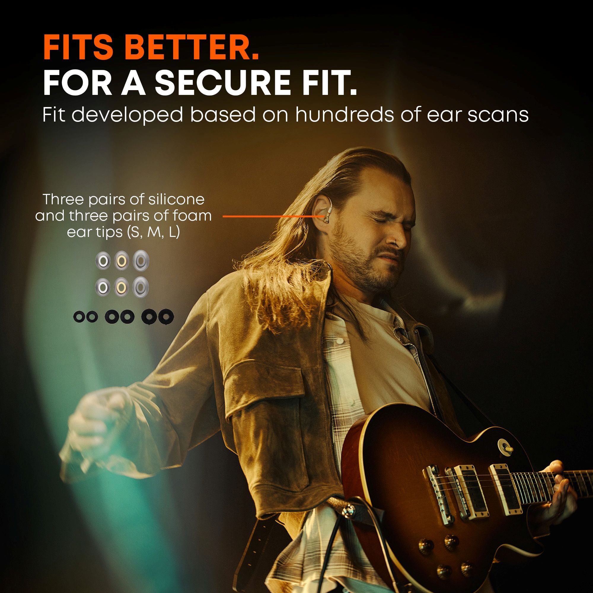 An in-ear-monitor that offers a secure fit
