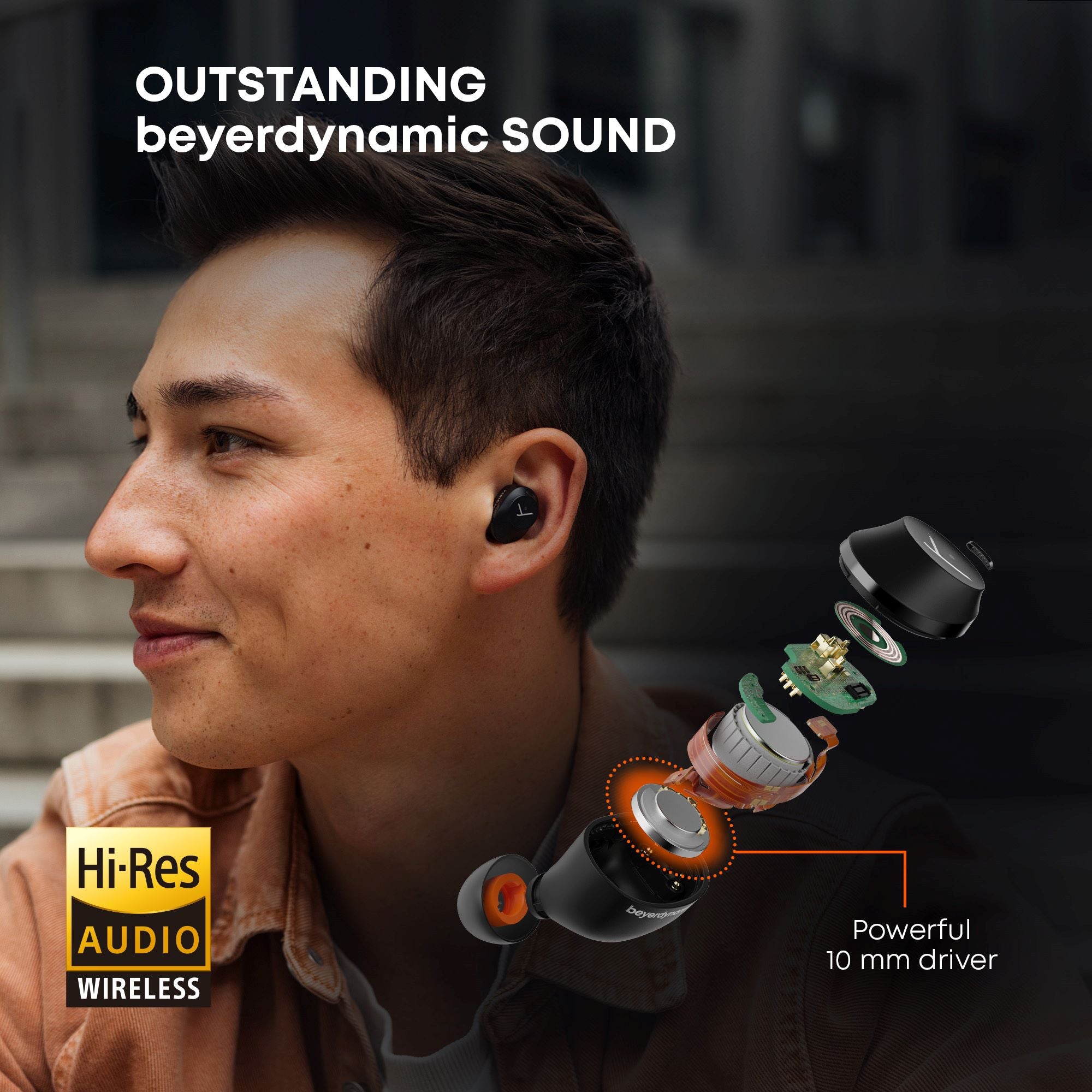 The AMIRON 300 delivers outstanding hi-Res audio using powerful 10mm drivers