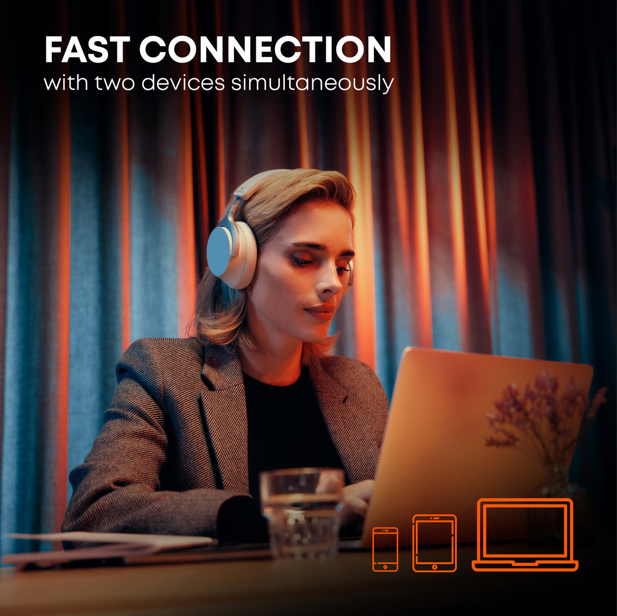 Fast connection with two devices at the same time with Multipoint bluetooth