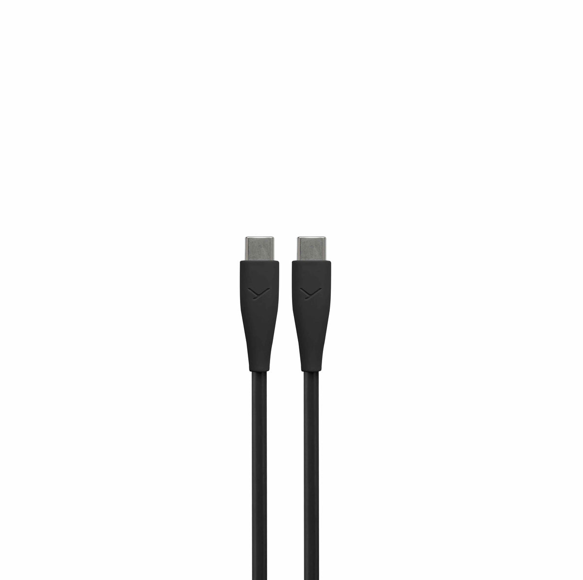 A black USB-C to USB-C cable 