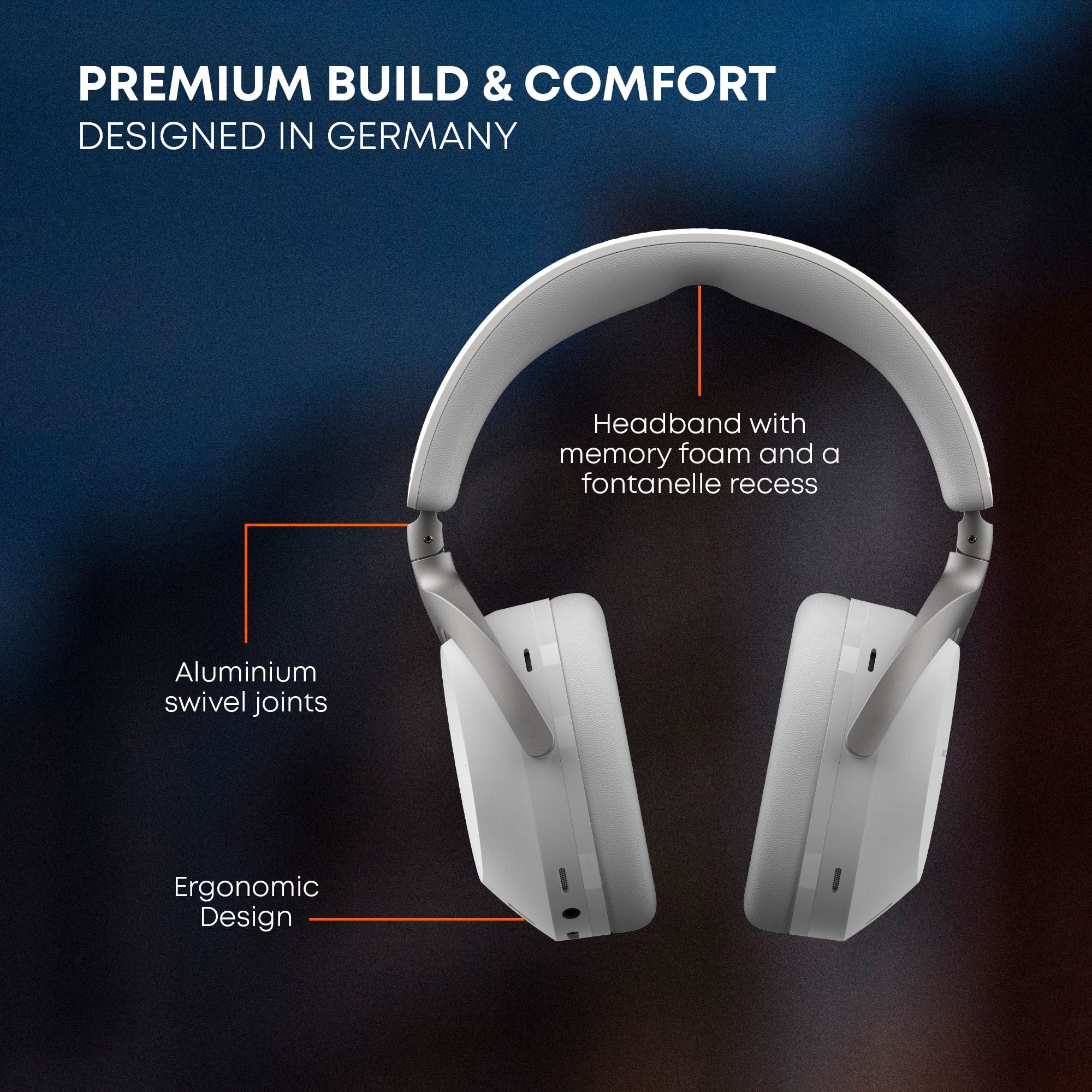 AVENTHO 300 Noise Cancellation Headphones with Dolby Atmos offers a premuim build quality and maximum comfort
