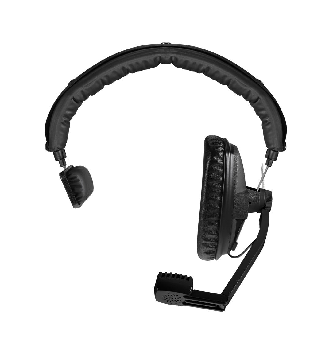 DT 108 Single-ear Professional Headset 200/50 Ohm (Black) front view