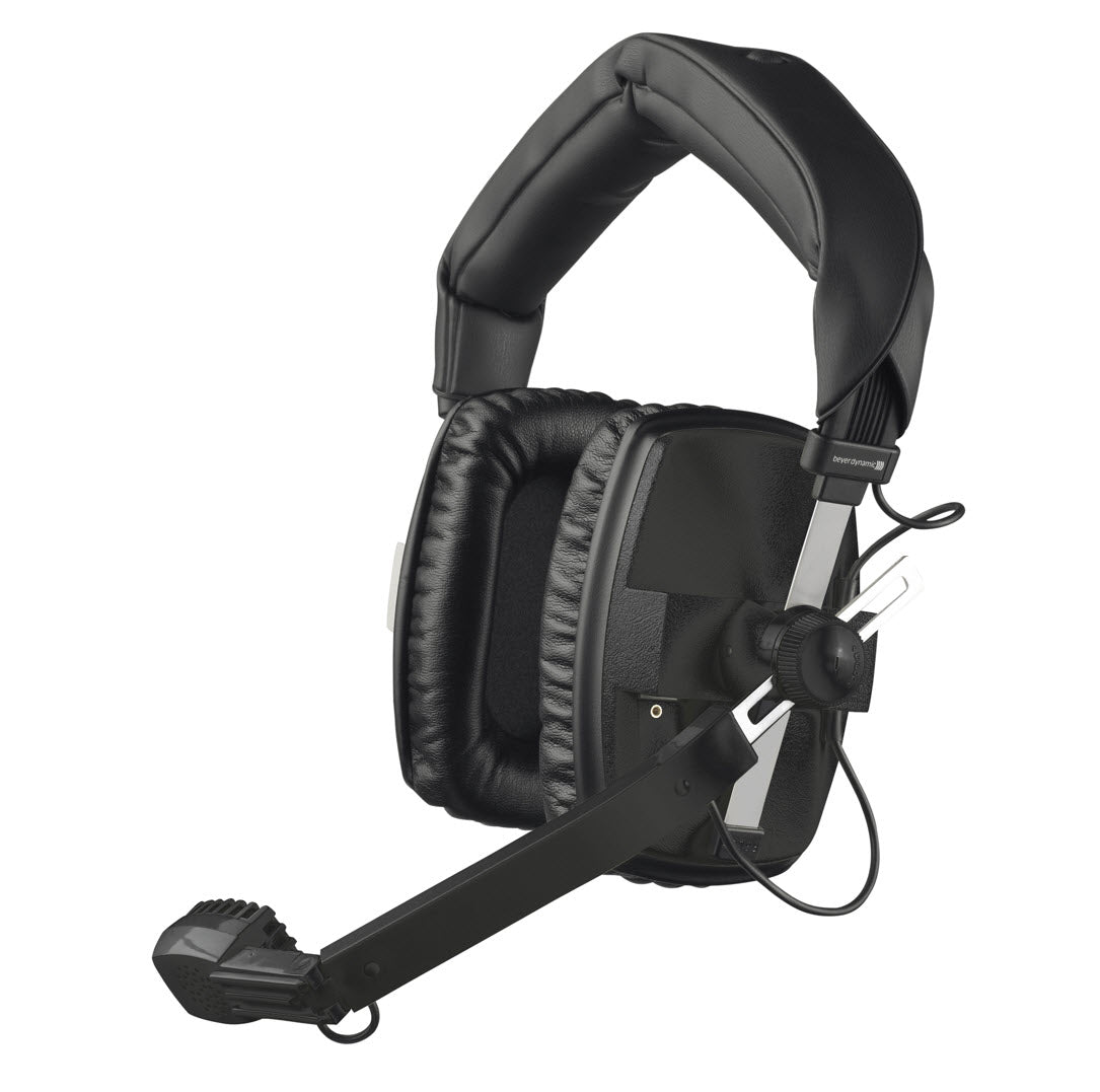 A black professional headset with a dynamic microphone and circumaural design,DT 109 series,DT 100 Headsets.
