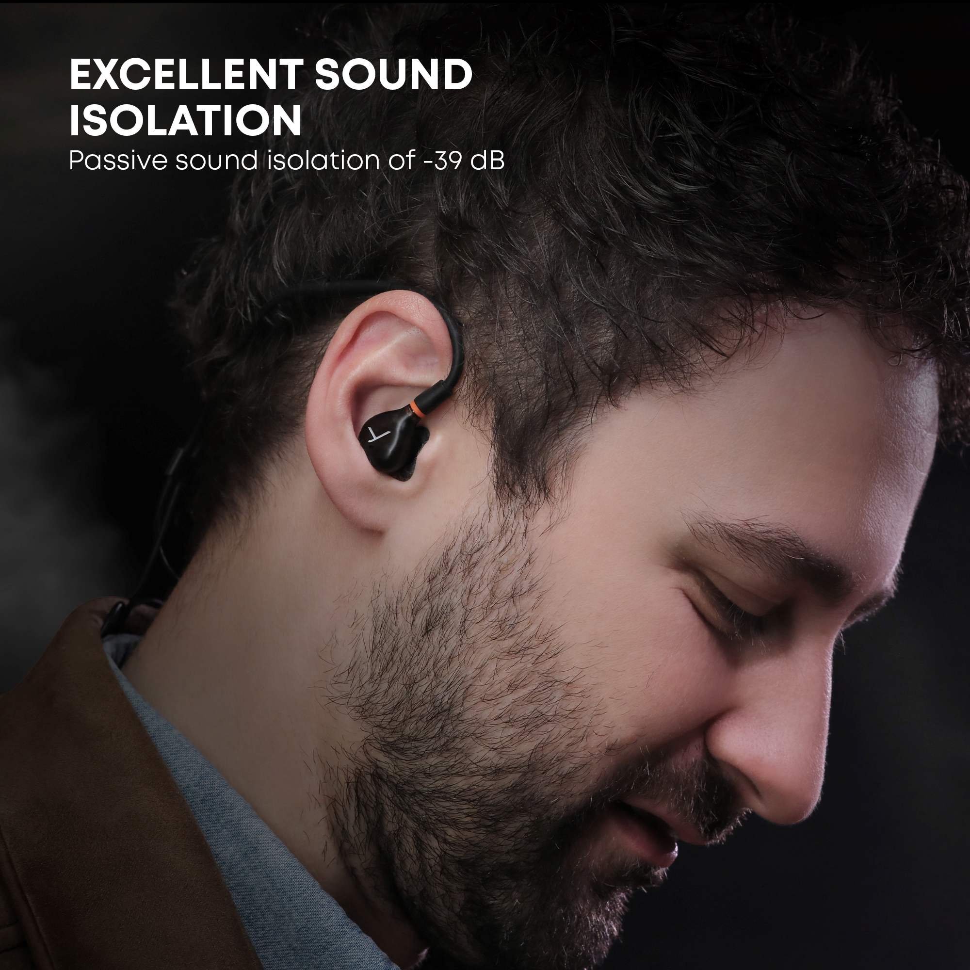 IEMs that offer exceptional sound isolation of -39dB