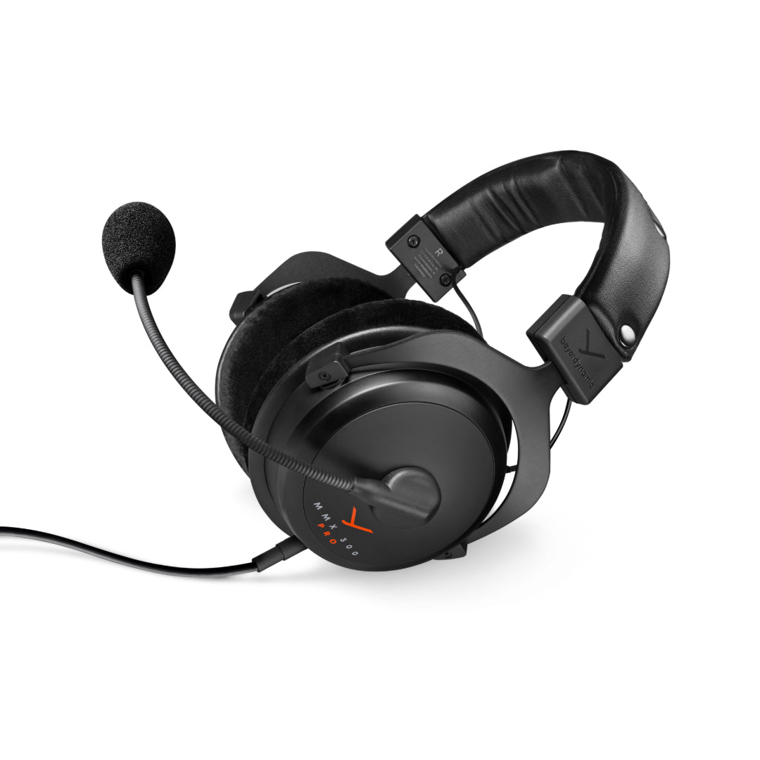 The MMX 300 PRO - Professional Gaming Headset uses a premium microphone