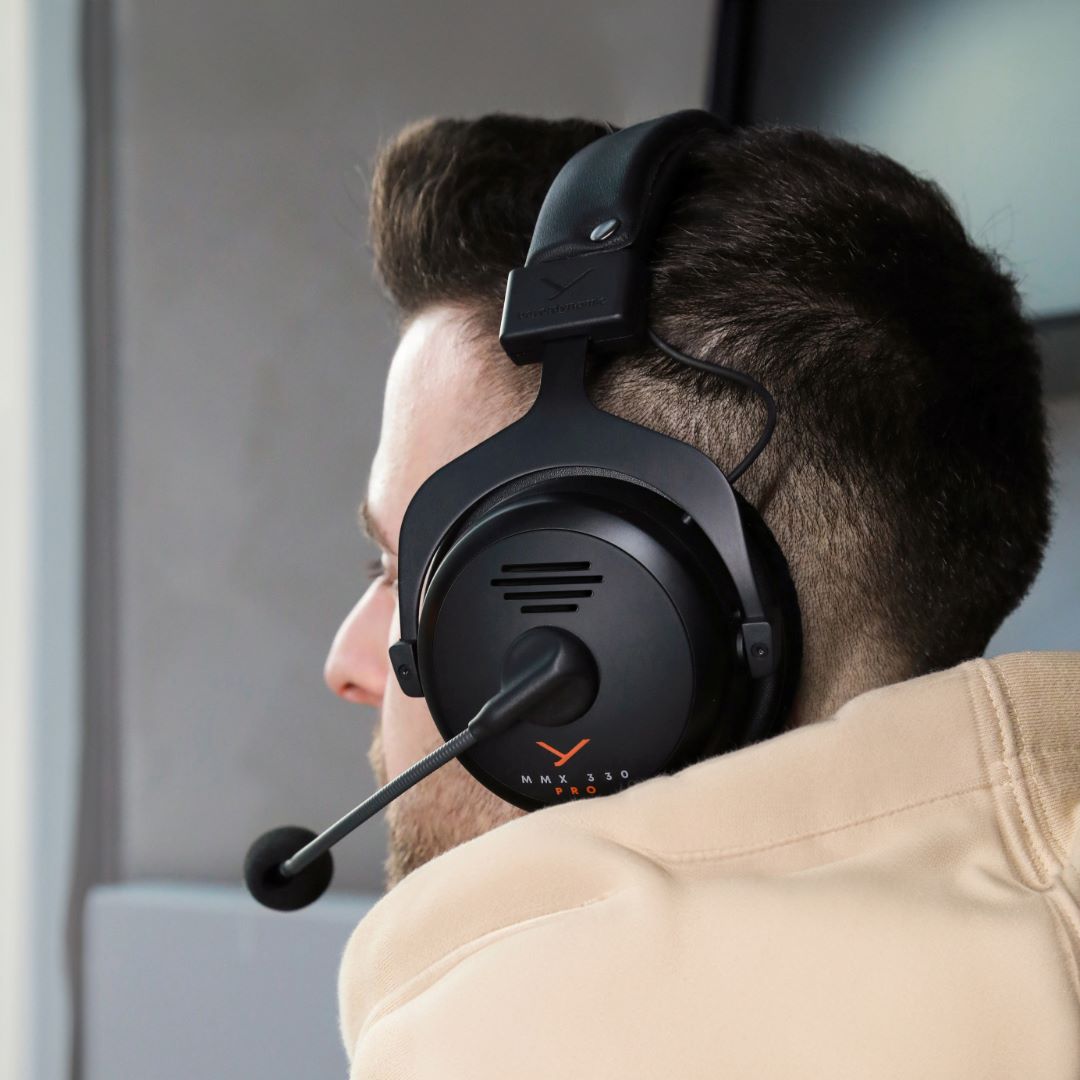 A professional gaming headset with lush earpads and soft headband
