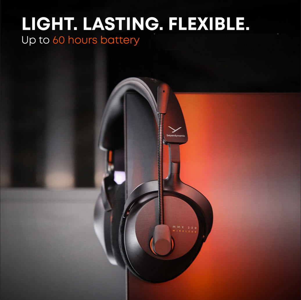 A gaming headset with up to 60 hours of battery life