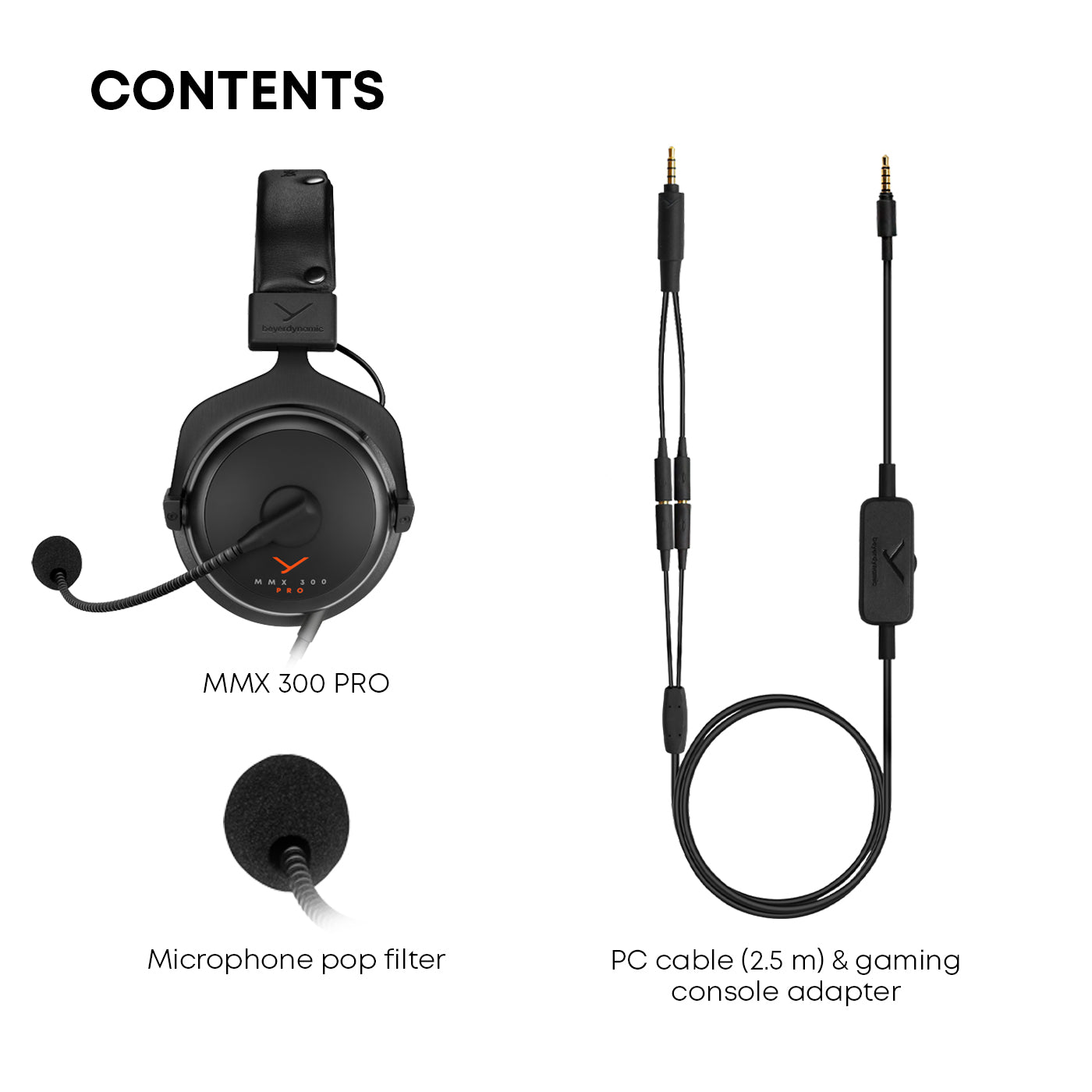 MMX 300 PRO - Professional Gaming Headset scope of deliver
