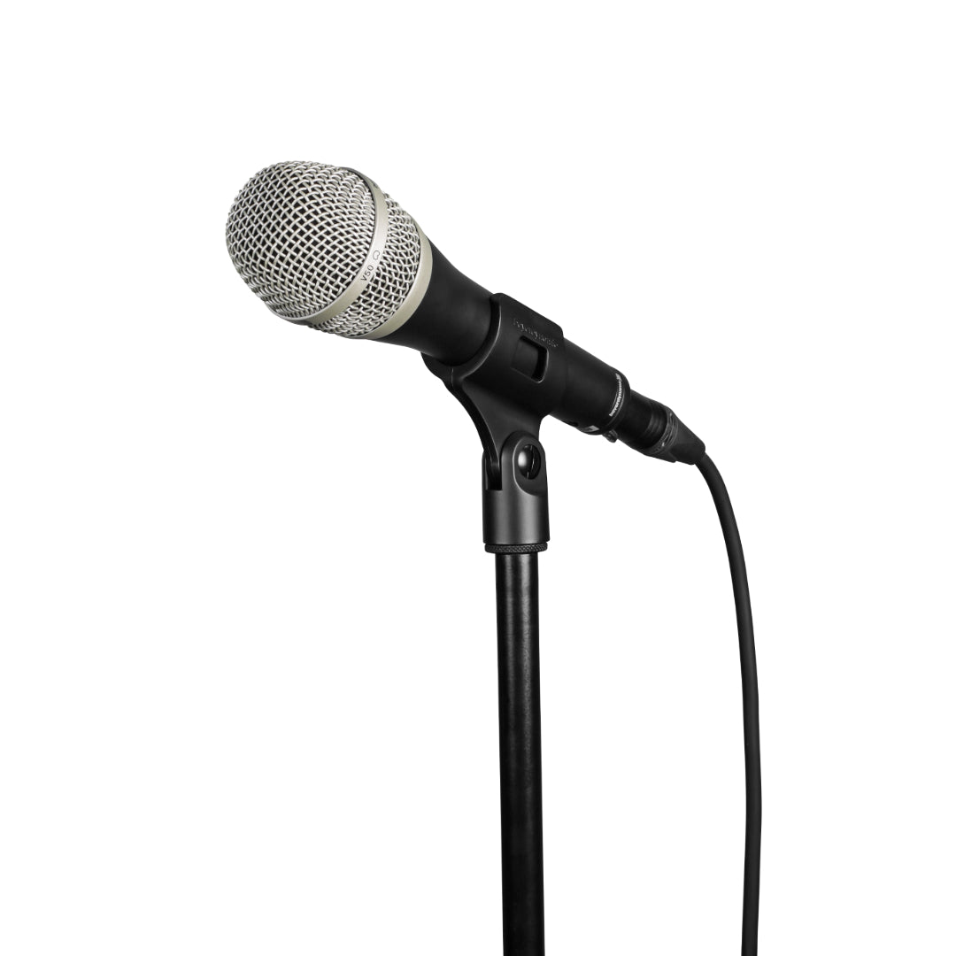 TG V50d s Professional Dynamic Vocal Microphone On/Off Switch, Cardioid on a stand
