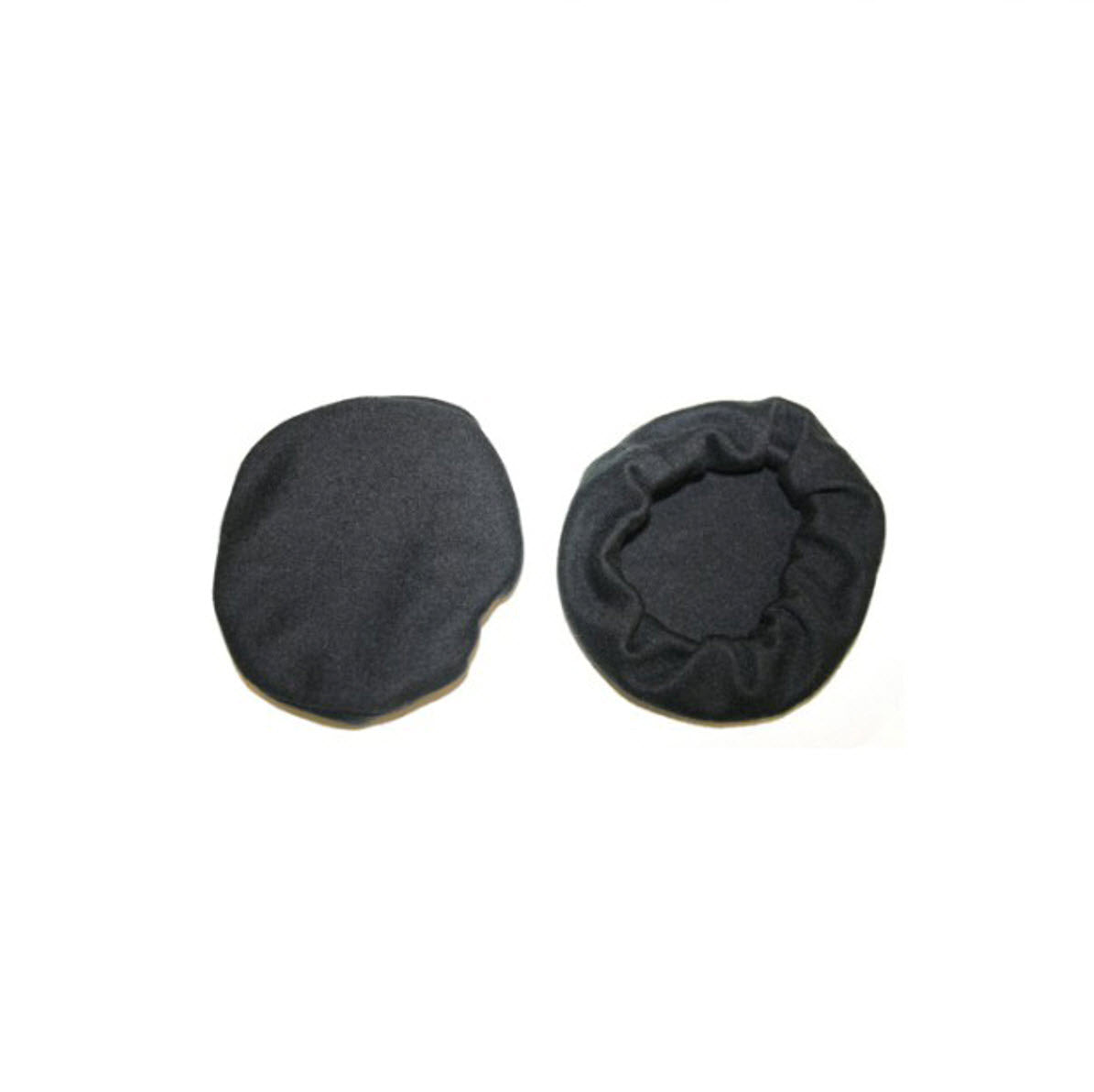 A pair of black cotton ear seals for use with specific headphone models.