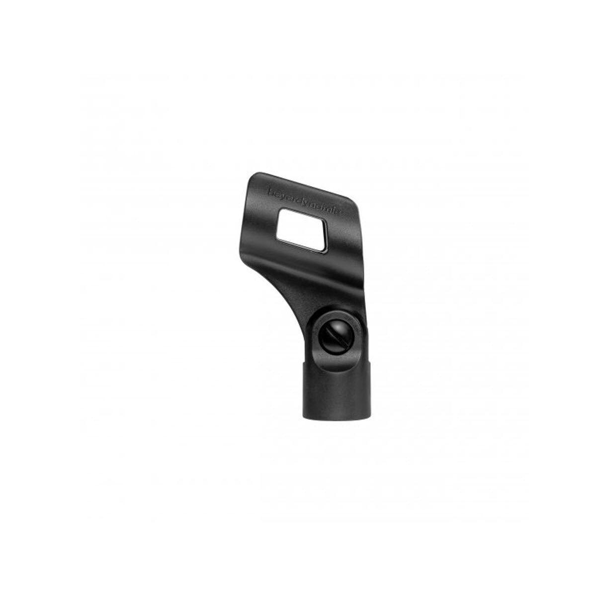 Black microphone clamp suitable for 36 mm shaft diameter microphones.