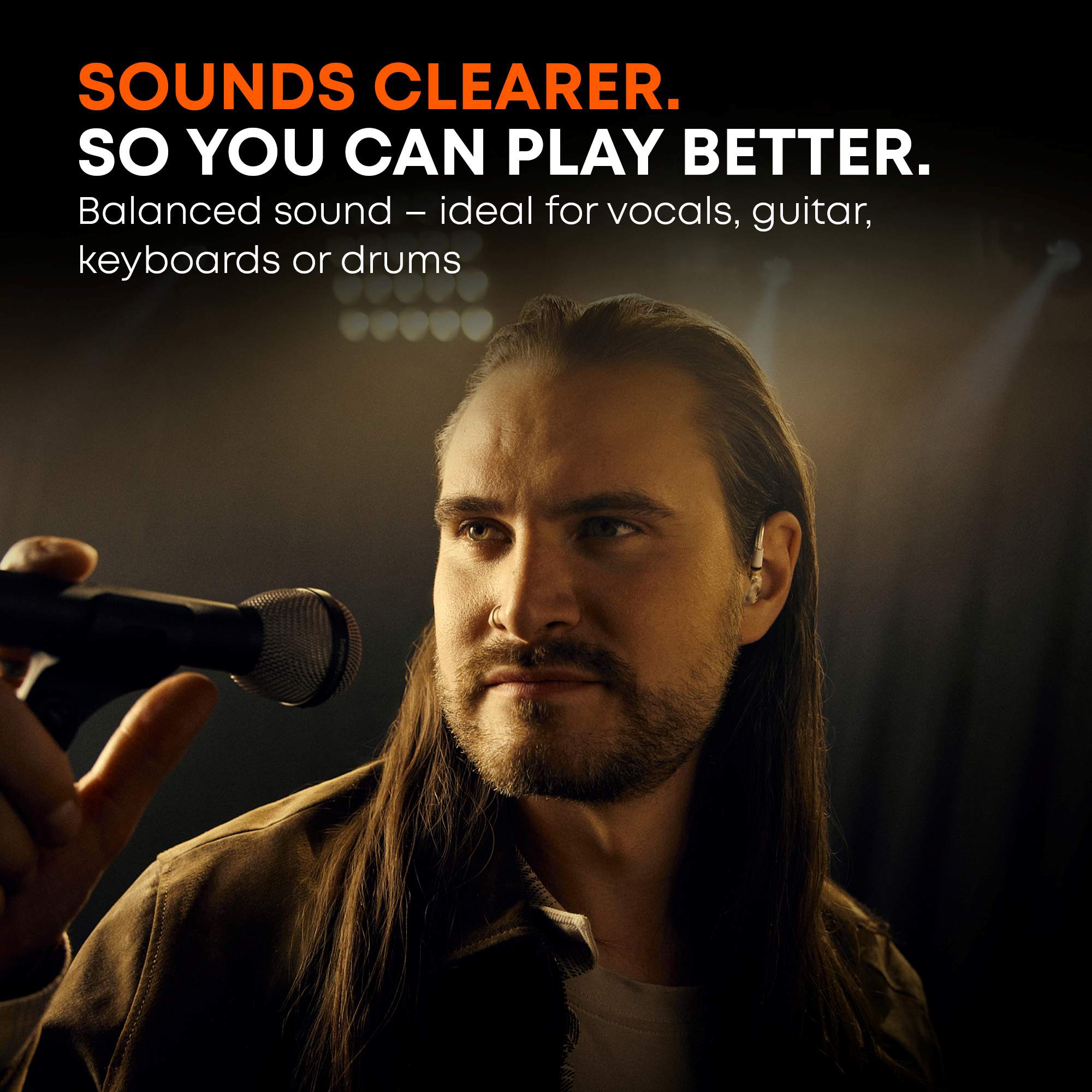 An IEM that is ideal for Vocals, guitar, Keys and drums